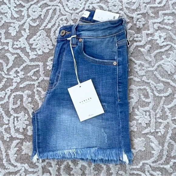 NWT Kancan Evelyn High Rise Denim Shorts - Picture 6 of 13